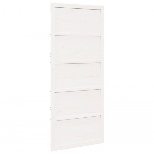 Ladeport Hvid 100 x 208 cm Massivt fyrretræ