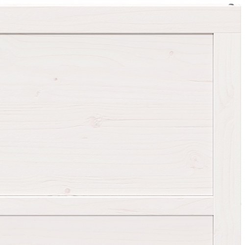 Ladeport Hvid 100 x 208 cm Massivt fyrretræ