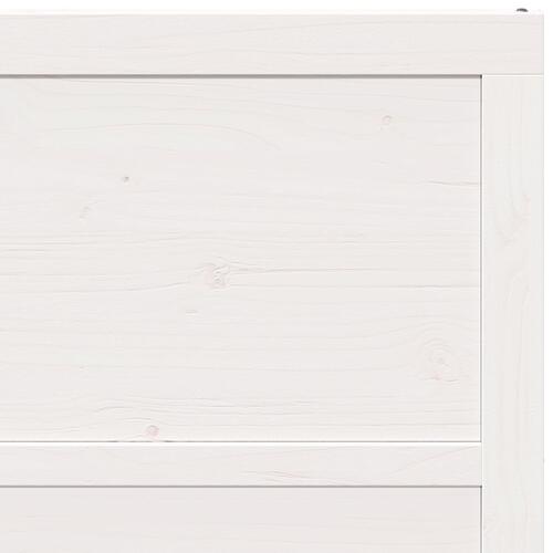 Lad Dør Hvid 90x208 cm Solid Fyrretræ