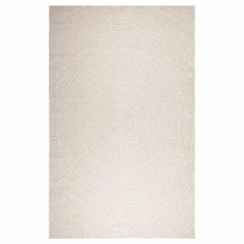 Gulvtæppe 200×290 cm i jute-look - indendørs/udendørs, creme