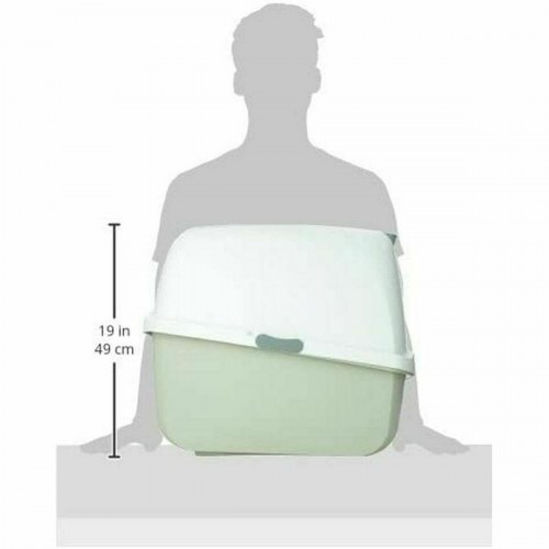 Kattebakke med låg Catit - grå, aftageligt låg