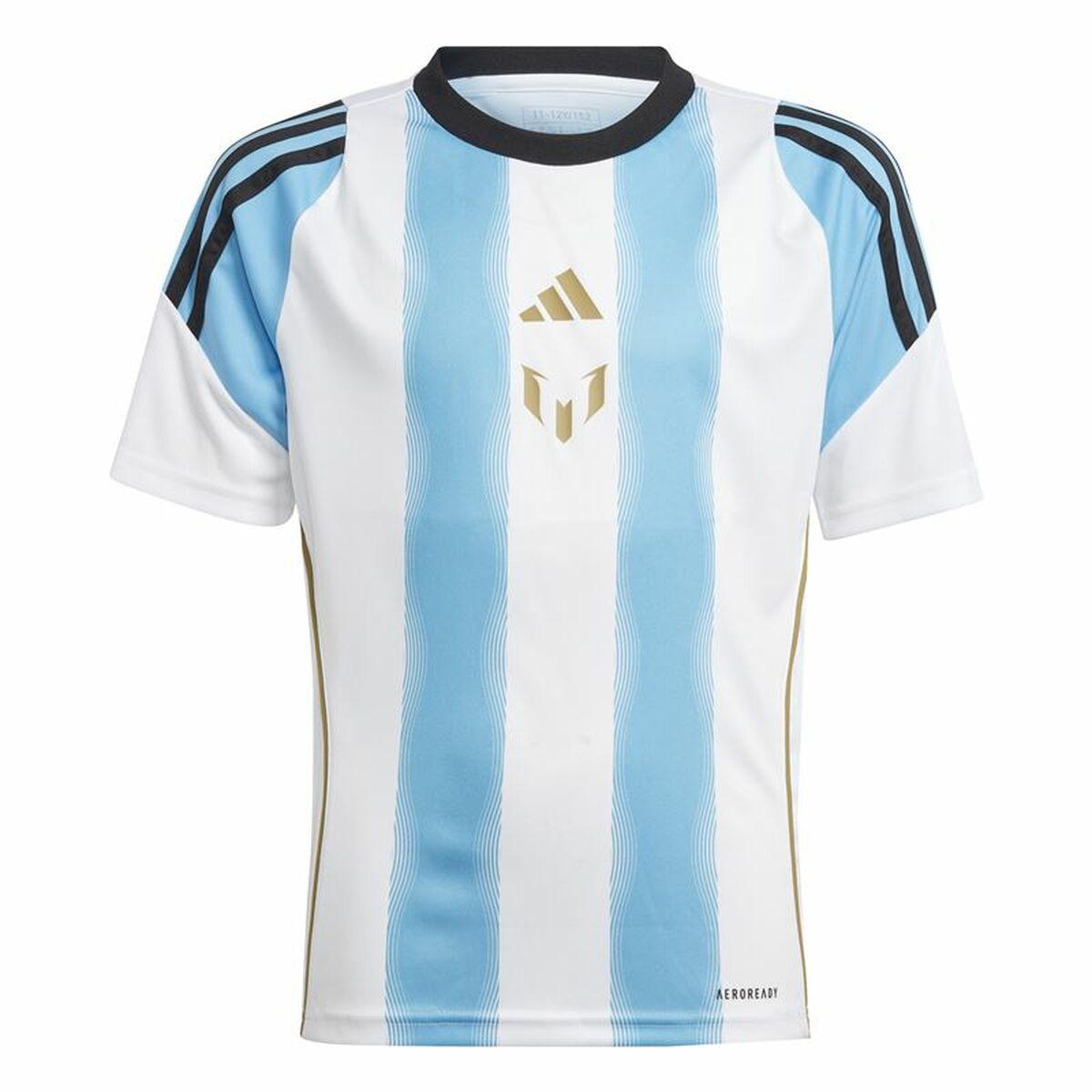 Adidas Messi træningstrøje til børn 9-10 år - blå/hvid