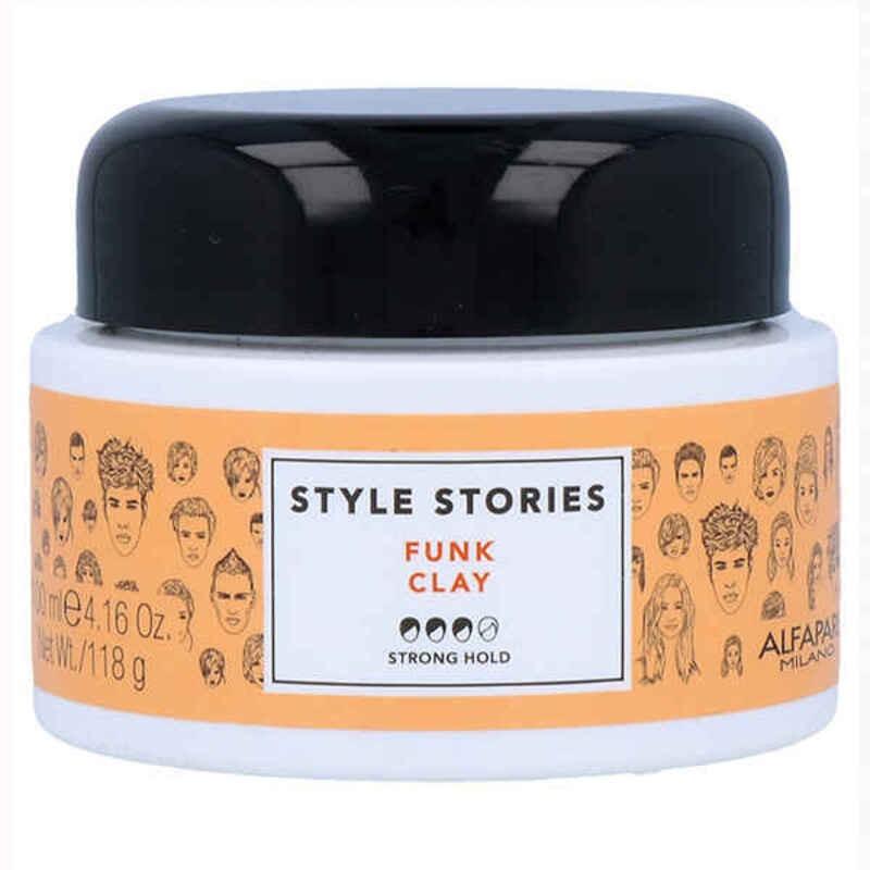 Voks Med Blød Fiksering Style Stories Alfaparf Milano Funk Clay 100