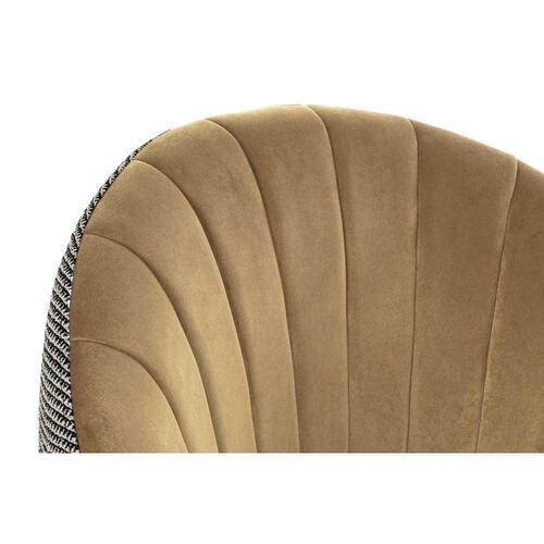 Lænestol Sort Brun Polyester Sennep (69 x 66 x 85 cm)