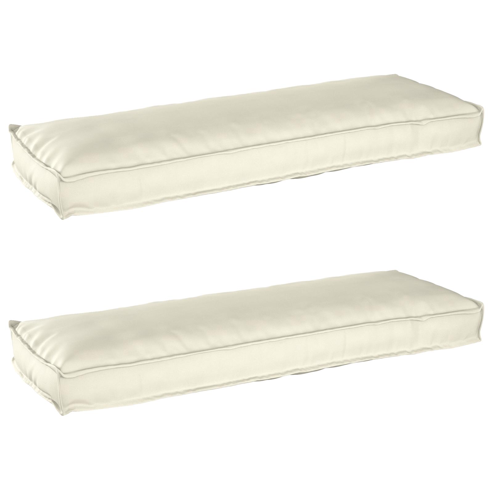 Palle Pudesæt 2 stk Creme 120 x 40 x 8 cm Oxford stof