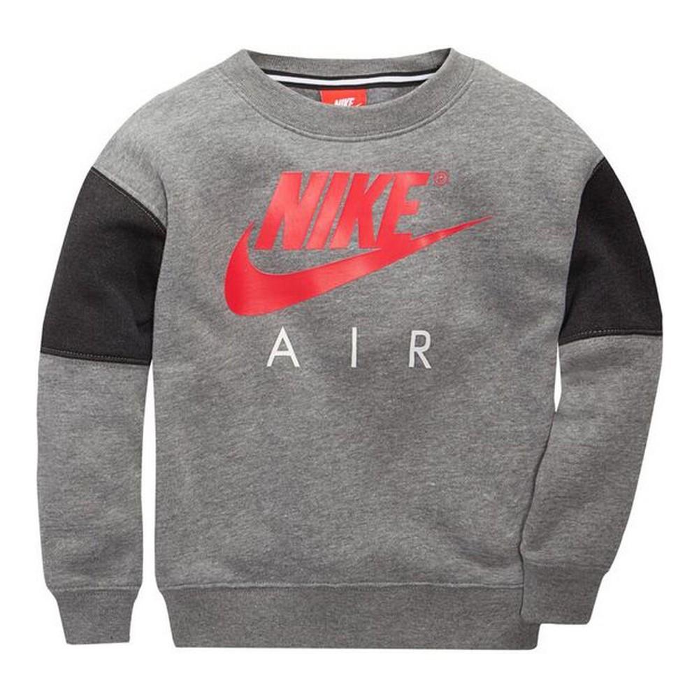 Sweatee Shirt Til Børn Nike 376s Geh Grå