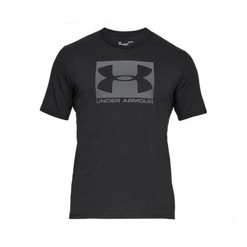 Kortærmet T-shirt til Mænd BOXED SPORTSTYLE Under Armour 1329581 001 Sort M
