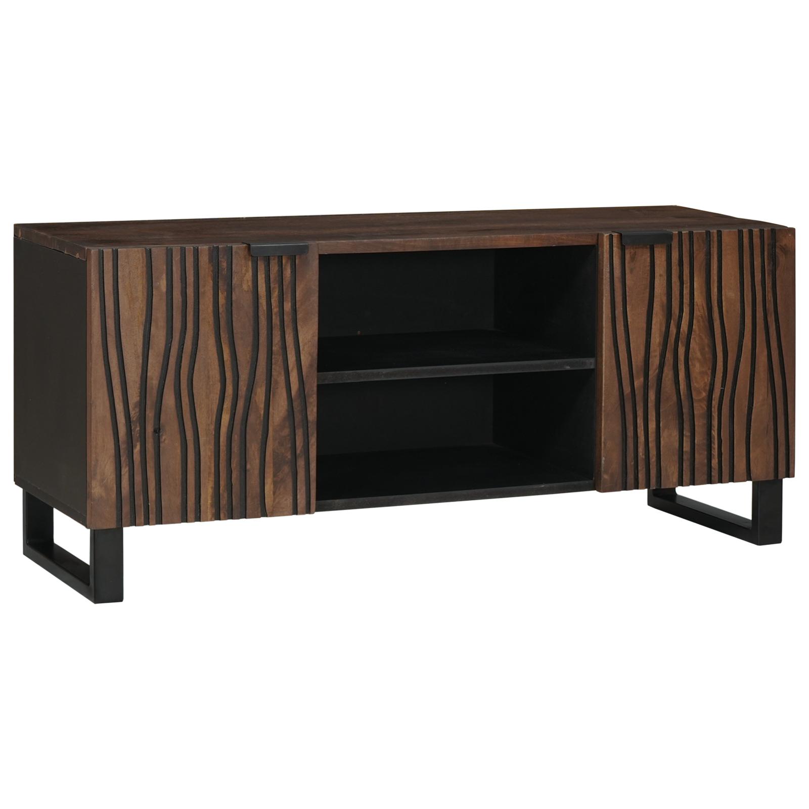 TV-skab Brun 105 x 33 x 46 cm Massivt mangotræ