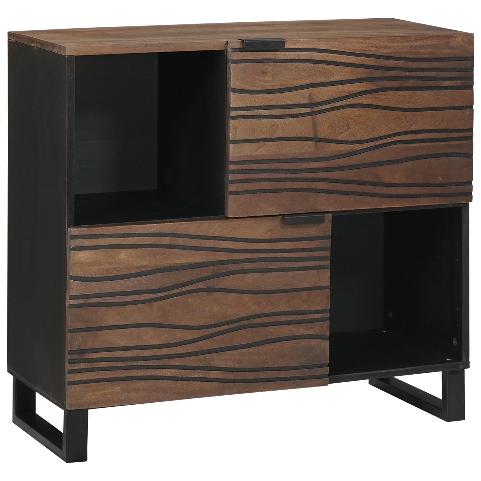 Sidebord Brun 80 x 33 x 75 cm Massivt mangotræ