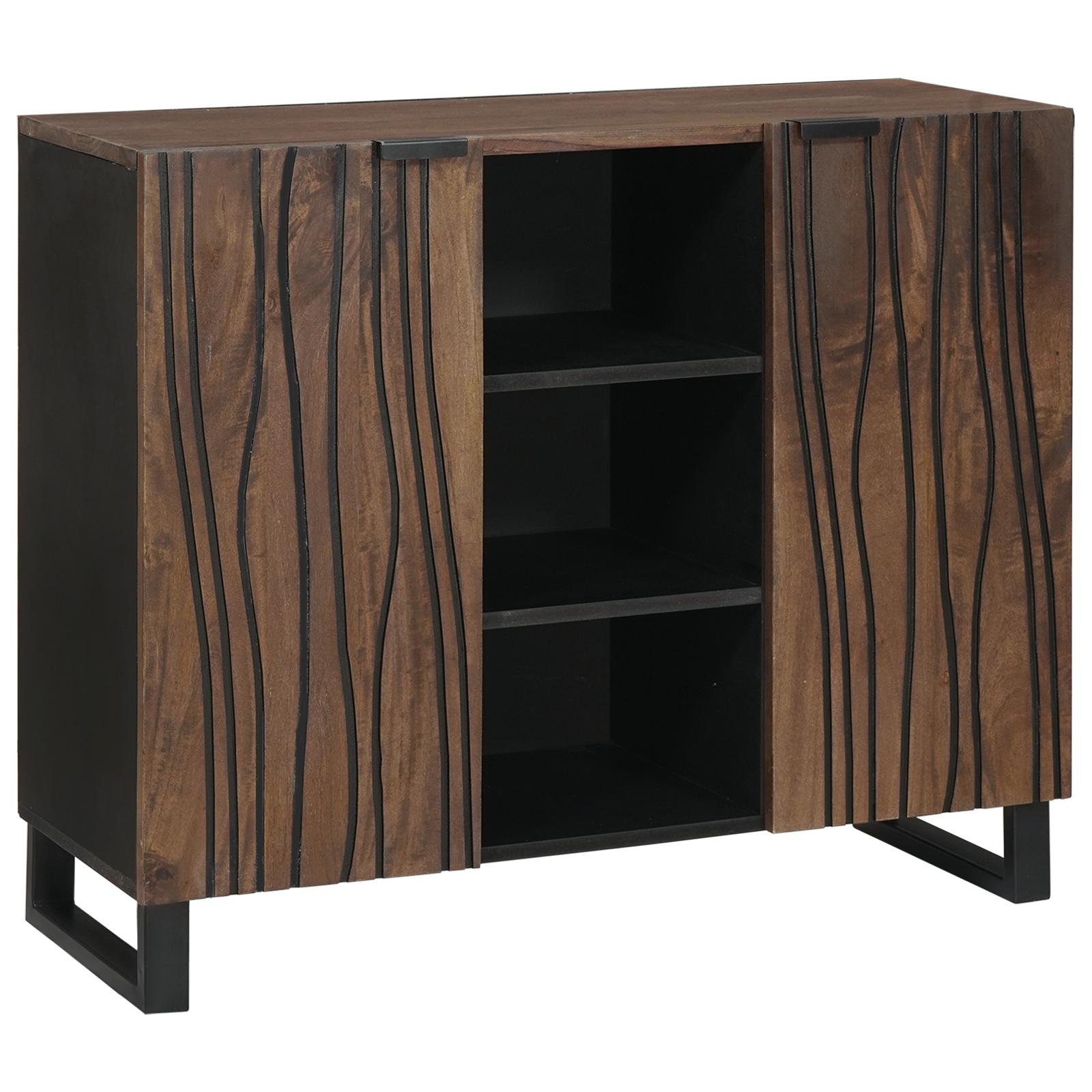 Skab Brun 90 x 33 x 75 cm Massivt mangotræ