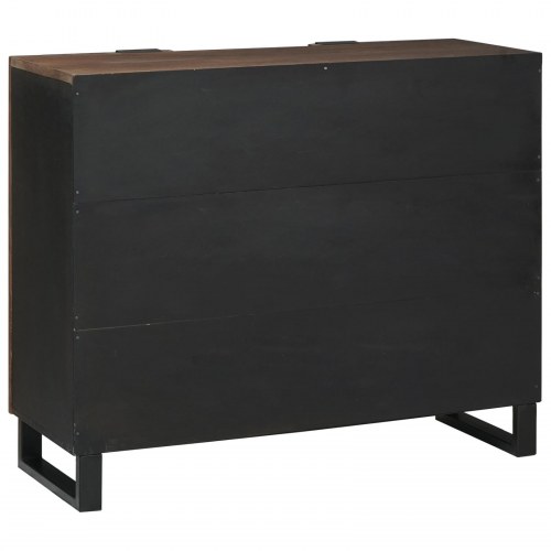 Sideboard 90x33.5x75 cm Massivt Træ Mango