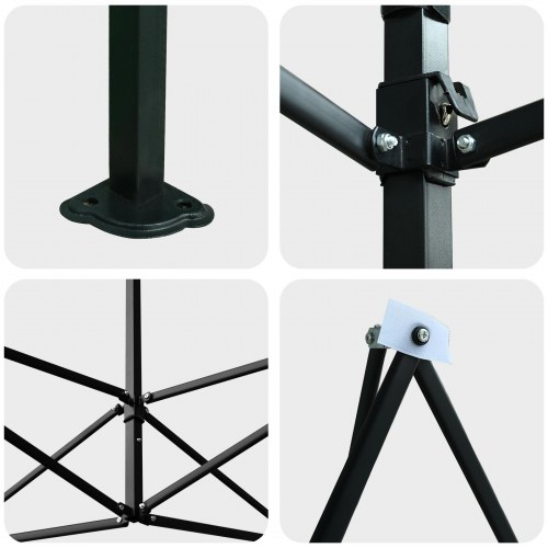 Walk-in drivhus med pop-up ramme Grøn 430x290x315 cm Stål