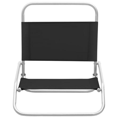 Foldbare strandstole 2 stk. stof sort