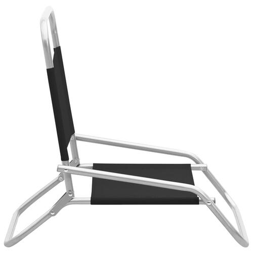 Foldbare strandstole 2 stk. stof sort