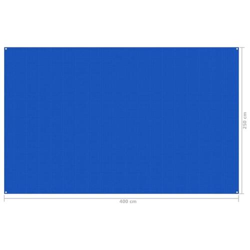Telttæppe 250x400 cm blå