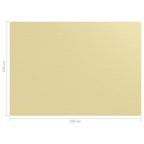 Telttæppe 250x350 cm beige