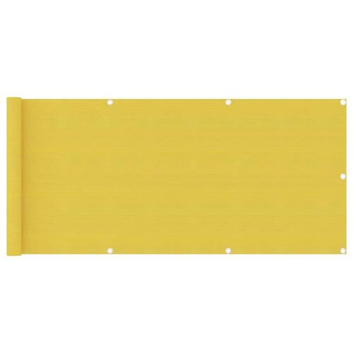 Altanafskærmning 75x300 cm HDPE gul