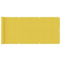 Altanafskærmning 75x500 cm HDPE gul