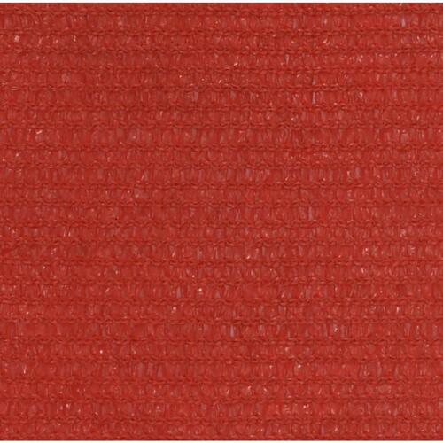 Solsejl 2x3,5 m 160 g/m² HDPE rød