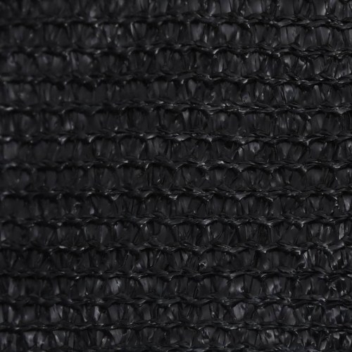 Solsejl 4/5 × 3 m - trapez, 160 g/m² HDPE, sort