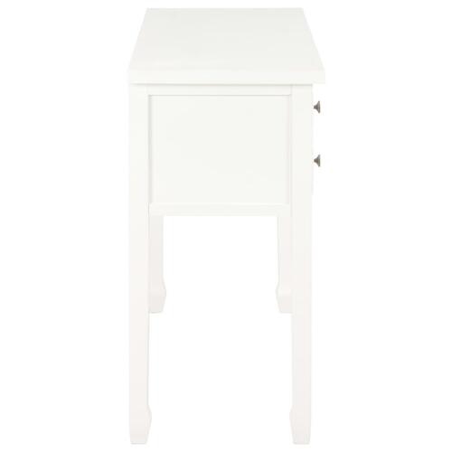 Skrivebord 110 x 40 x 80 cm massivt træ hvid