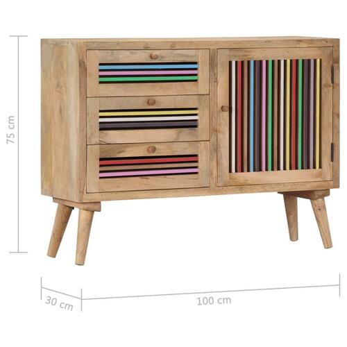 Skænk 100x30x75 cm massivt mangotræ