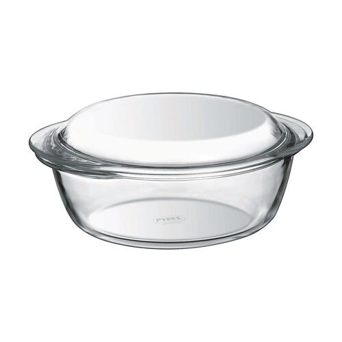 Gryde Med Låg Pyrex 1,4 L Hvid Gennemsigtig
