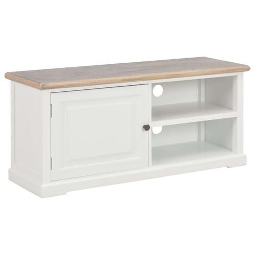 Tv-skab 90 x 30 x 40 cm træ hvid