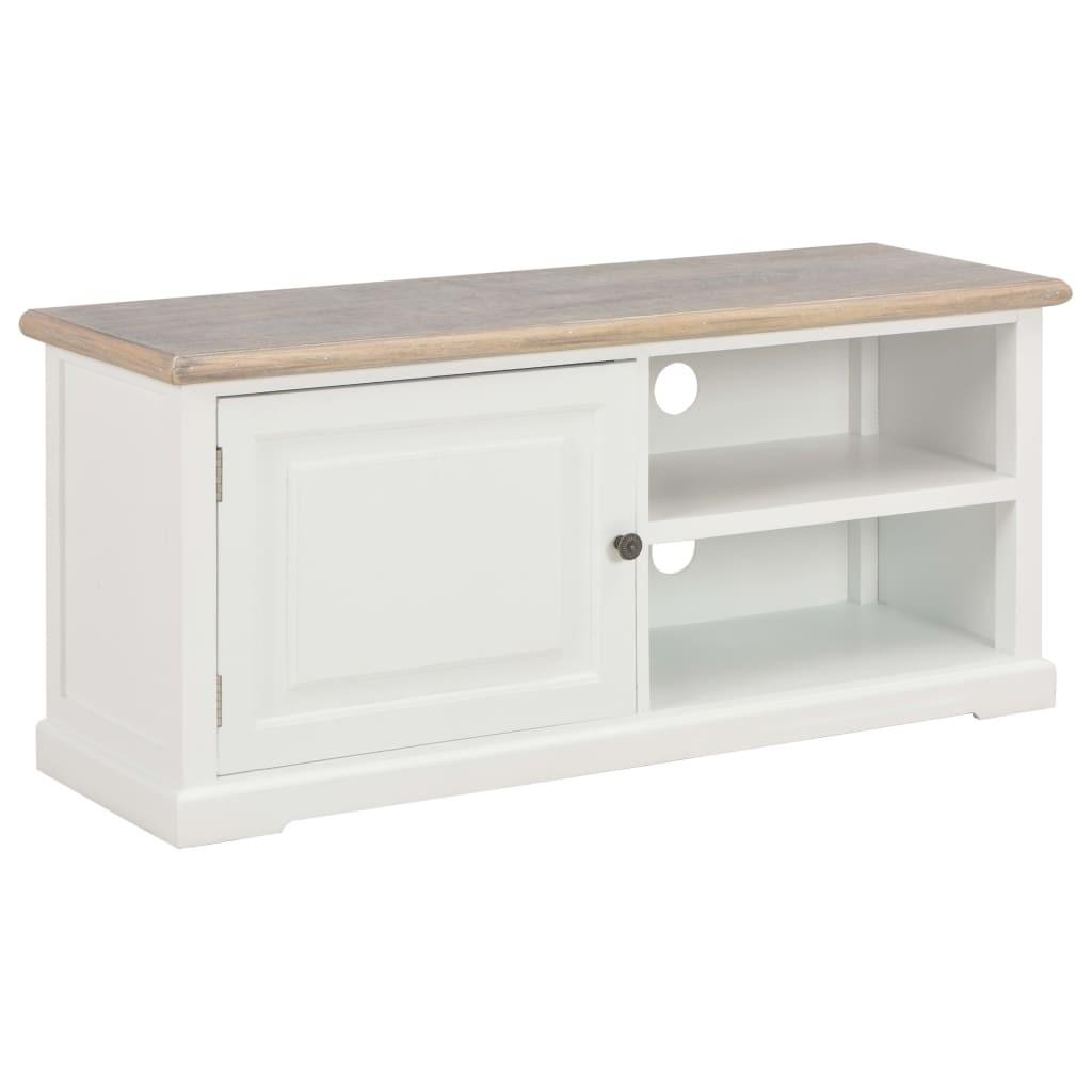 Tv-skab 90 x 30 x 40 cm træ hvid