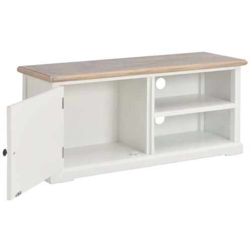 Tv-skab 90 x 30 x 40 cm træ hvid