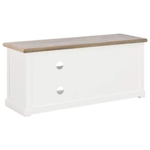 Tv-skab 90 x 30 x 40 cm træ hvid