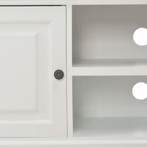 Tv-skab 90 x 30 x 40 cm træ hvid