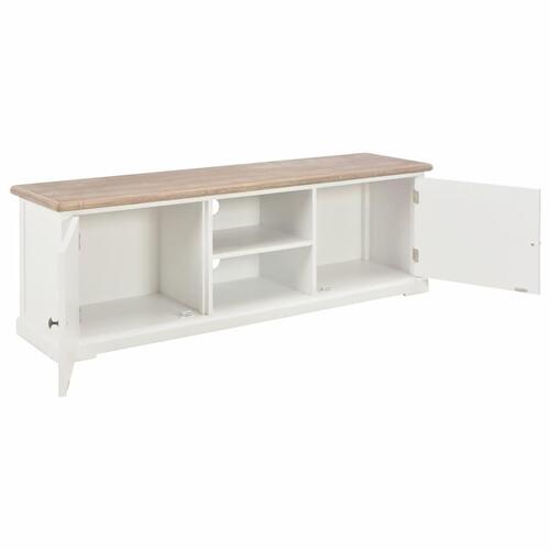 Tv-skab 120 x 30 x 40 cm træ hvid
