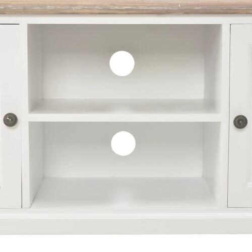 Tv-skab 120 x 30 x 40 cm træ hvid
