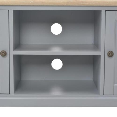Tv-skab 120 x 30 x 40 cm træ grå