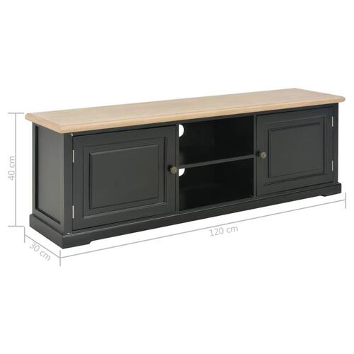 Tv-skab 120 x 30 x 40 cm træ sort