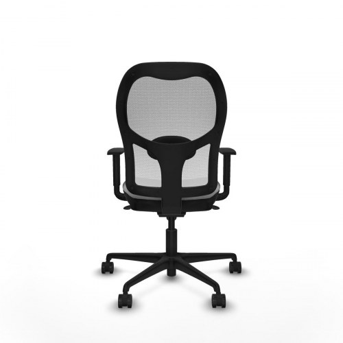 Kontorstol 1D036N0 - lysegrå, justerbar og åndbar