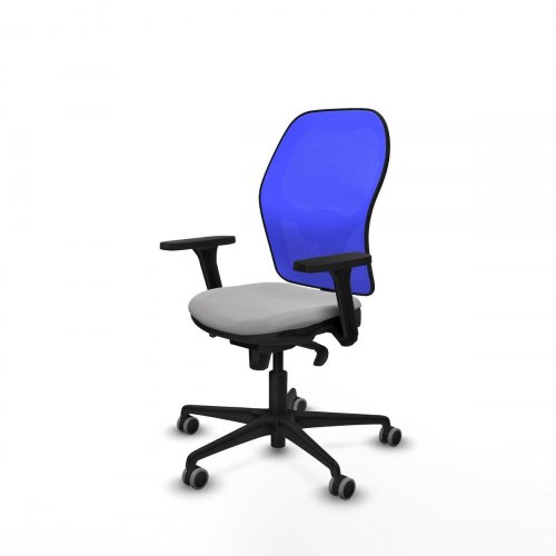 Kontorstol 3D036G0 - lysegrå, åndbar ryg