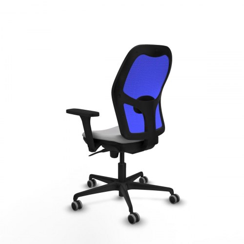 Kontorstol 3D036G0 - lysegrå, åndbar ryg