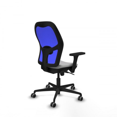 Kontorstol 3D036G0 - lysegrå, åndbar ryg