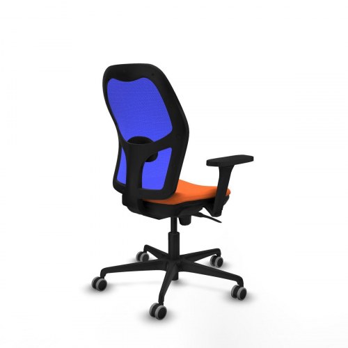 Kontorstol 3D036G0 - Orange, justerbar og åndbar