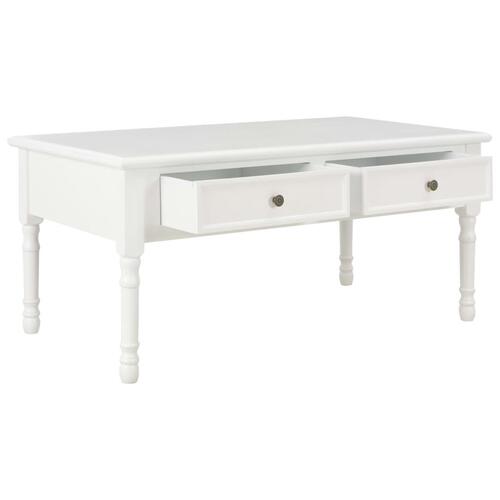 Sofabord 100 x 55 x 45 cm træ hvid