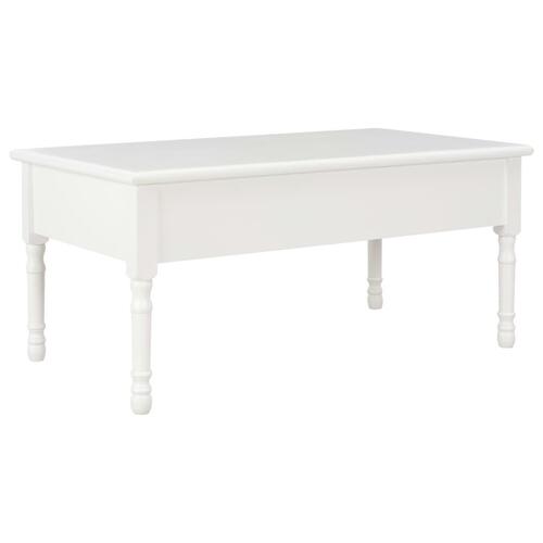 Sofabord 100 x 55 x 45 cm træ hvid