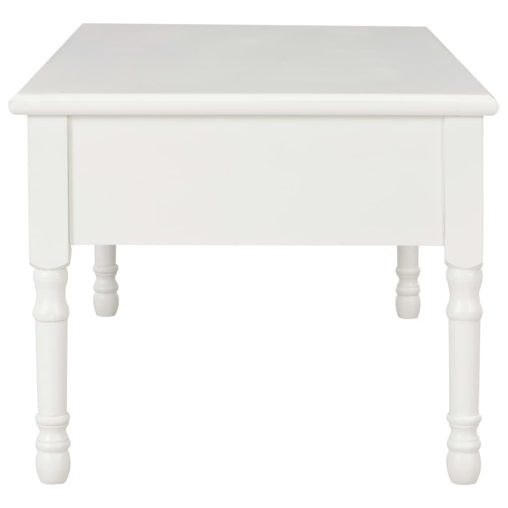 Sofabord 100 x 55 x 45 cm træ hvid
