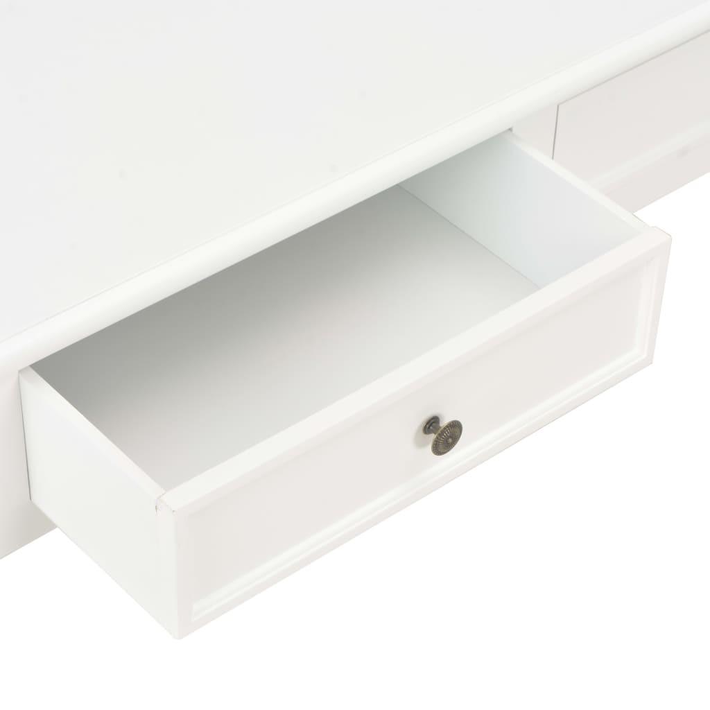Sofabord 100 x 55 x 45 cm træ hvid