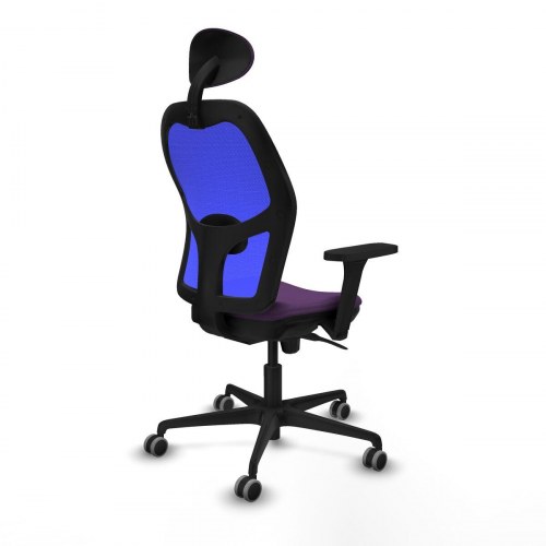 Kontorstol 3D036G1 - Lilla mesh med armlæn