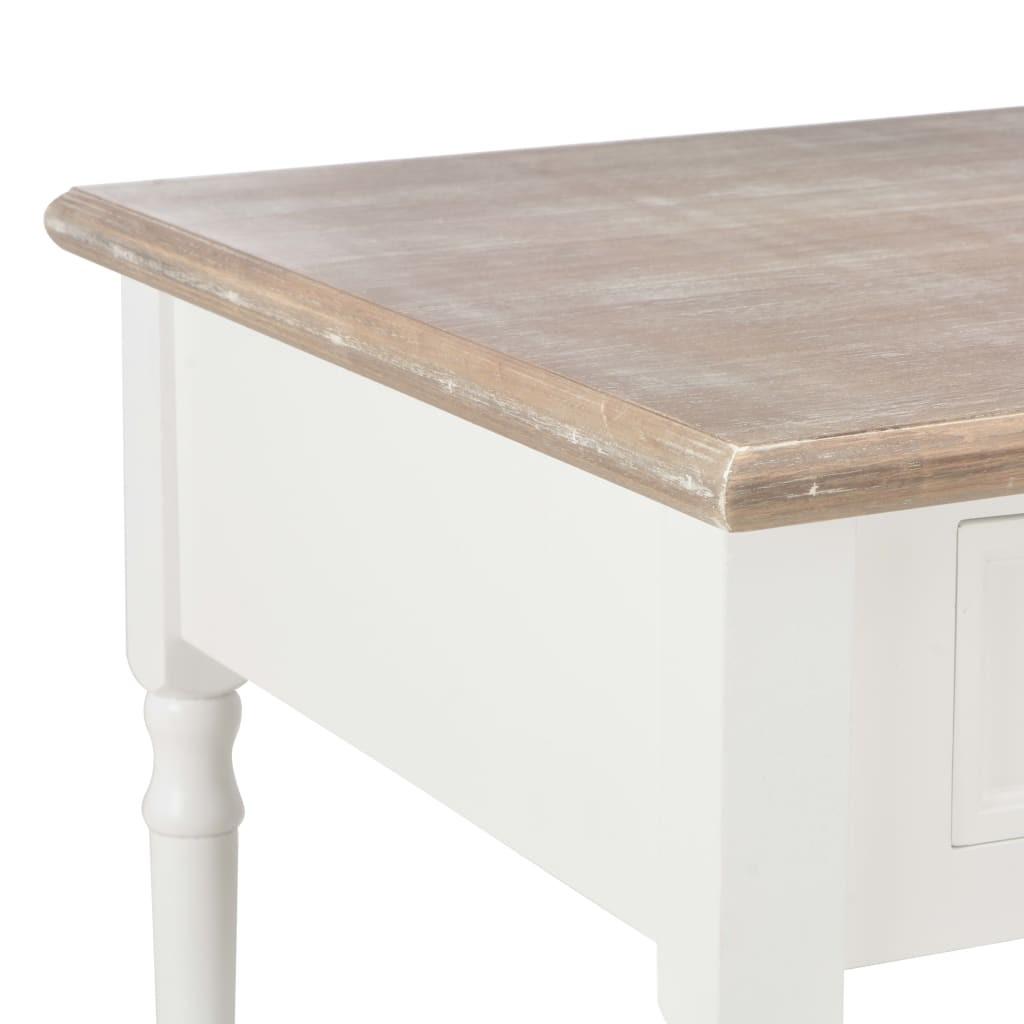 Sofabord 100 x 55 x 45 cm træ hvid