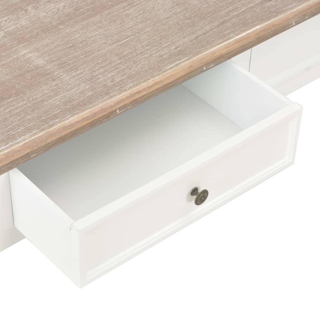 Sofabord 100 x 55 x 45 cm træ hvid