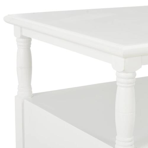 Sofabord 100 x 55 x 45 cm træ hvid
