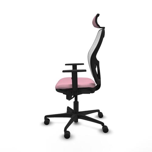1D036N2 kontorstol med nakkestøtte - pink